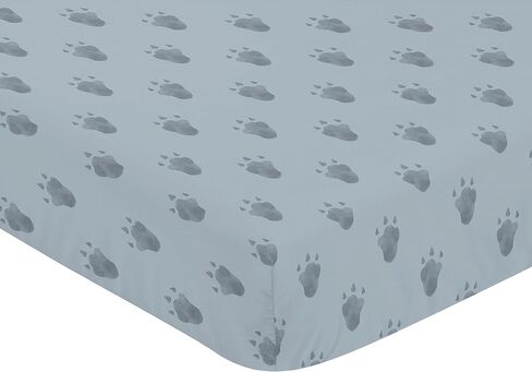 Sweet Jojo Designs Watercolor Dinosaur Dino Baby Boy Crib Bedding Set Infant Nursery Room Blanket Fitted Sheet Skirt Diaper Stacker 4p Green Blue White Modern Nature Jurassic Animal Tracks Footprint in Saudi Arabia
