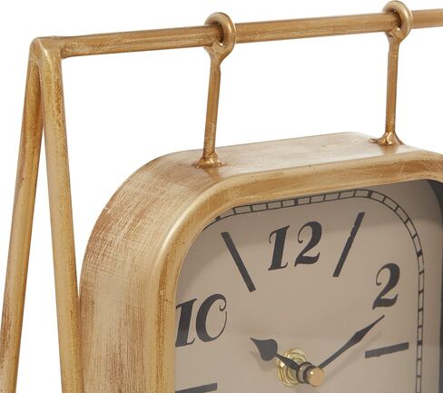 Deco 79 Wood Pendulum Clock with Wood Base, 10" x 5" x 11", Gold in Saudi Arabia