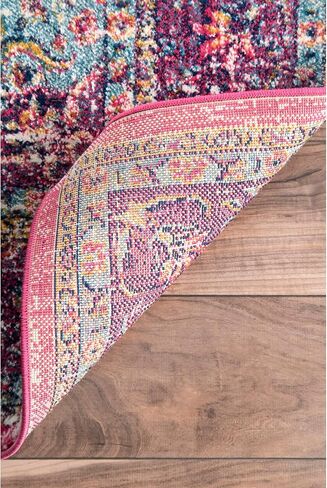 nuLOOM Verona Vintage Persian Area Rug, 5x7, Pink in Saudi Arabia