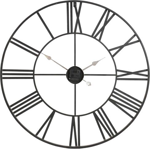 ساعة حائط معدنية دائرية من أسباير سولانج - 30" بني غامق" in Kuwait