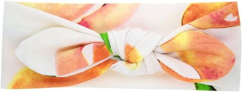 inSowni تلقي قماط بطانية ملفوفة باللون البرتقالي الخوخ مع القوس مجموعة عصابات رأس للجنسين حديثي الولادة الرضع طفلة صبي in Kuwait