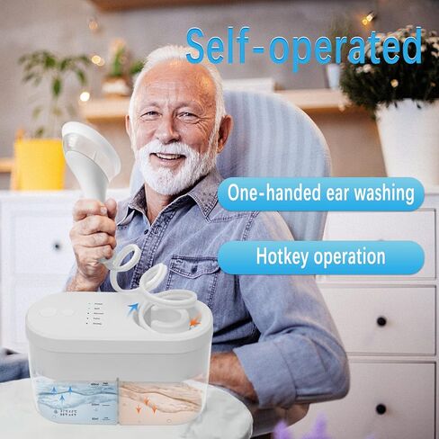 مجموعة إزالة شمع الأذن الكهربائية - منتجات العناية بالأذن مع نظام تنظيف الري ومنظف الأذن الكهربائي ومنشفة شمع الأذن - هدايا مثالية لعيد الحب للزوجة in Kuwait