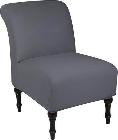 أغطية كرسي NIBESSER بدون ذراع، غطاء كرسي مميز، أغطية كراسي مطاطية منقوشة مقاومة للماء وأغطية حماية للأثاث قابلة للإزالة والغسل لغرفة المعيشة والفندق (رمادي) in Kuwait