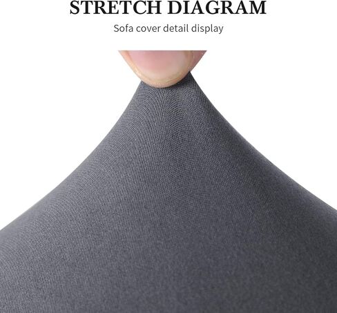 أغطية كرسي NIBESSER بدون ذراع، غطاء كرسي مميز، أغطية كراسي مطاطية منقوشة مقاومة للماء وأغطية حماية للأثاث قابلة للإزالة والغسل لغرفة المعيشة والفندق (رمادي) in Kuwait