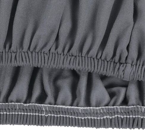 أغطية كرسي NIBESSER بدون ذراع، غطاء كرسي مميز، أغطية كراسي مطاطية منقوشة مقاومة للماء وأغطية حماية للأثاث قابلة للإزالة والغسل لغرفة المعيشة والفندق (رمادي) in Kuwait