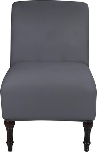 أغطية كرسي NIBESSER بدون ذراع، غطاء كرسي مميز، أغطية كراسي مطاطية منقوشة مقاومة للماء وأغطية حماية للأثاث قابلة للإزالة والغسل لغرفة المعيشة والفندق (رمادي) in Kuwait