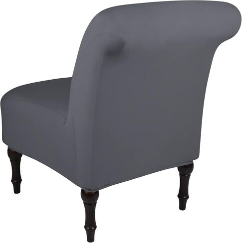 أغطية كرسي NIBESSER بدون ذراع، غطاء كرسي مميز، أغطية كراسي مطاطية منقوشة مقاومة للماء وأغطية حماية للأثاث قابلة للإزالة والغسل لغرفة المعيشة والفندق (رمادي) in Kuwait