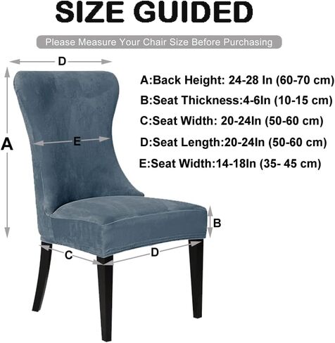 Beige Velvet Wingback Chair Cover Slipcover Strength Removable Washable Reusable Armless Protector Cover for Dining Room Banquet Home Decor (Beige, Set of 1) in Saudi Arabia