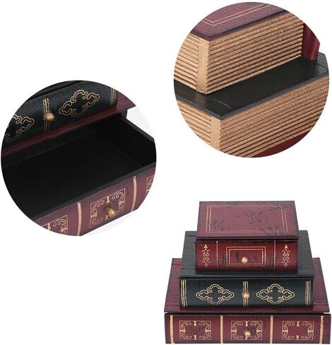 TMISHION Jewelry Gift Box, Stylish Book Shape Jewelry Gift Box Storage Box Holder Organizer in Saudi Arabia