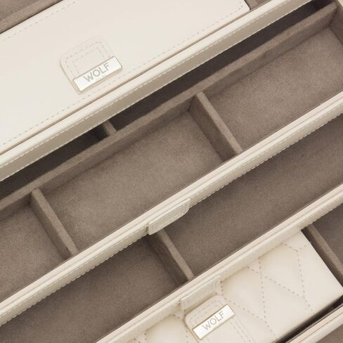 وولف حقيبة مجوهرات كبيرة من كارولين، لون عاجي in Kuwait