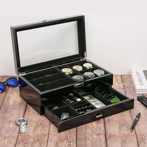ProCase Men's Jewelry Box Bundle with Hat Organizer Travel Case in Saudi Arabia