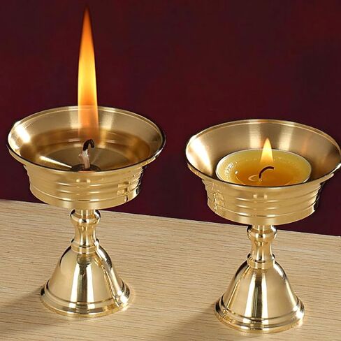 2 Pcs Gold Candle Holder with Stable Base, 2 Inch Alloy Holder for Taper Candles, Wedding, Dinning, Party Decoration (2 Inch) in Saudi Arabia