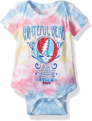 تي شيرت مطبوع عليه Baby Grateful Dead American Music Hall للجنسين لون أزرق سائل, أزرق in Kuwait