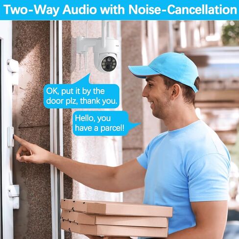 كاميرا أمان تعمل بالطاقة الشمسية 2.5K لاسلكية في الهواء الطلق، رؤية ليلية ملونة بدقة 4 ميجابكسل و6 كاميرات تعمل بالبطارية مع التحكم في التطبيق، واي فاي 2.4 جيجا هرتز، اكتشاف PIR، صوت ثنائي الاتجاه، IP66، تخزين SD/سحابي in Kuwait