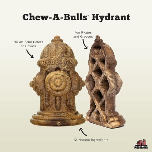 Redbarn Chew-A-Bulls (Size: Large, Shape: Hydrant, 6-Count (Pack of 1)) in Kuwait