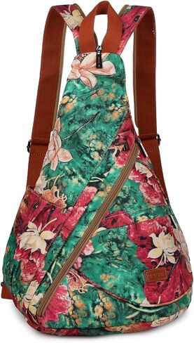 حقيبة ظهر نسائية ملونة من Baosha حقيبة ظهر كروس للكتف حقيبة نهارية كاجوال للسفر والتنزه سيرًا على الأقدام XB-10 in Kuwait