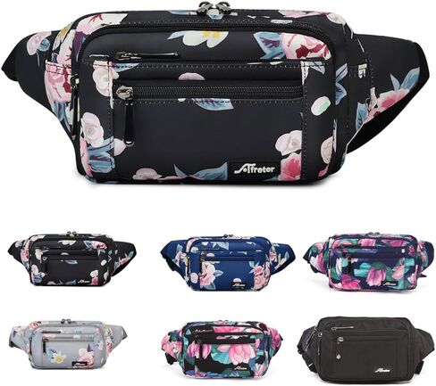 Fanny Pack for Men&Women Waterproof Waist Pack Bag Hip Bum Bag with Rain Cover Adjustable Strap for Sports Outdoors Workout Running Traveling Hiking Cycling Dog Walking Casual Fishing in Saudi Arabia
