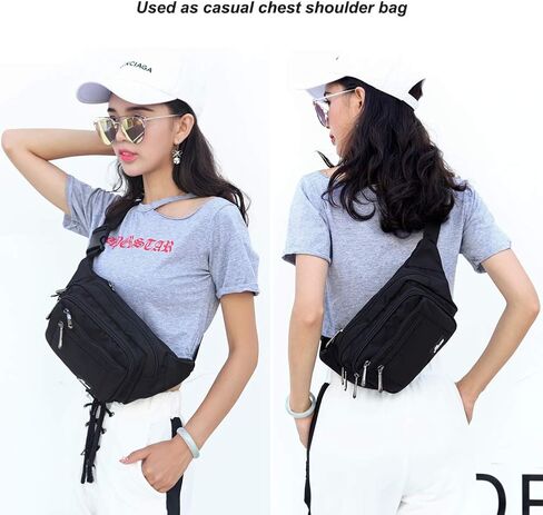Fanny Pack for Men&Women Waterproof Waist Pack Bag Hip Bum Bag with Rain Cover Adjustable Strap for Sports Outdoors Workout Running Traveling Hiking Cycling Dog Walking Casual Fishing in Saudi Arabia