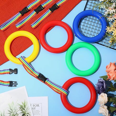 Berlune 24 Pack Toddlers Walking Ropes for Kids Colorful Preschool Rope for Walking in Line Safety Loops Detachable Transition Wrist Leash for Children's School Kindergarten Daycare Outdoor Supplies in Saudi Arabia