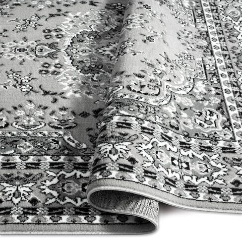 Home Dynamix Ariana Ksara Area Rug 3 Piece Set (4'11" x6'11,1'8" x4'11,1'8" x2'8), Border Navy Blue in Saudi Arabia
