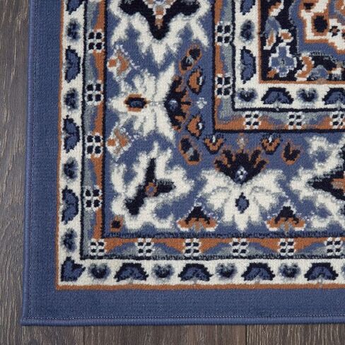 مجموعة سجادة منطقة أريانا كسارا من هوم داينميكس مكونة من 3 قطع (4'11 بوصة × 6'11,1'8 بوصة × 4'11,1'8 بوصة × 2'8)، حدود باللون الأزرق الداكن in Kuwait