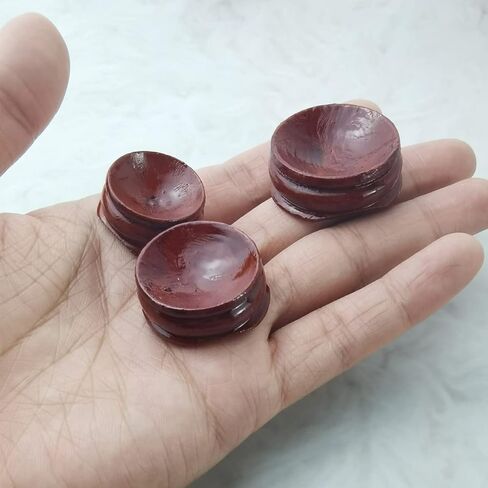 NSBELL 24 قطعة 3 منصات كروية الحجم للعرض الكريستال، حامل شاشة كريستال قاعدة حامل خشبي بيض كرة كريستال حامل حجر كريم للديكور المنزلي in Kuwait