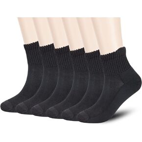 جوارب Athlemo للنساء والرجال من الخيزران لمرضى السكري، 6 أزواج من الكاحل غير مربوط للدورة الدموية بدون خياطة للقدم ذات الرائحة الكريهة in Kuwait