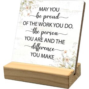 Mtrgdn 188-XM-WSP Wooden Stand Plaque Desk Decor