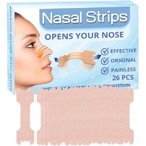 Orapink Nasal Strips|Extra Strength|Nasal Congestion Relief|Help Stop Snoring|Snoring Solutions|Anti-Snoring Device|Large in Kuwait
