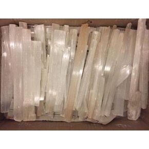 2 رطل من عصي السيلينيت بالجملة - حلم جامعي الكريستال - ريكي - الحماية - لوحة الشحن - يختلف عرض عصي السيلينيت من 0.5 إلى 2 بوصة، والطول من 5 إلى 8 بوصات in Kuwait