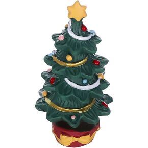 Balacoo Christmas Village Accessories - Christmas Tree Aquarium Decoration, Resin Mini Christmas Ornament for Craft, Desktop Fairy Garden Fish Tank Christmas Decor in Kuwait