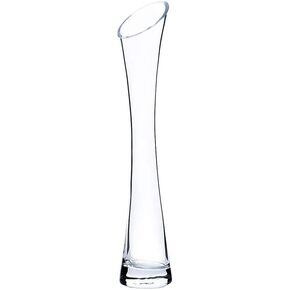 20CM Small Flower Vase Tall Thin Narrow Necked Glass Vases Clear Mini Mouth Single Stem Vases for Decorative Home Decor Living Room Office and Centerpieces in Saudi Arabia