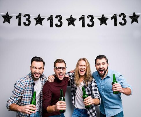 سعيد عيد ميلاد 18 بريق نجمة سوداء راية لامعة مشرق نجمة وميض موضوع خلفية ديكور لمهرجان جدار المنزل الفصول الدراسية 18 حفلة عيد ميلاد لوازم هتاف إلى 18 عاما bday الزينة تفضل in Kuwait