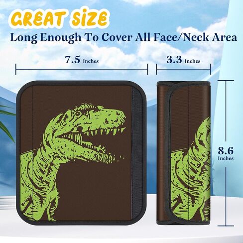Akkya 2 Pack Seat Belt Cover Pad, Dinosaur Seatbelt Cushion Car Seat Strap Pads for Kids Carseat Stroller Shoulder Strap Protector Accessories in Kuwait