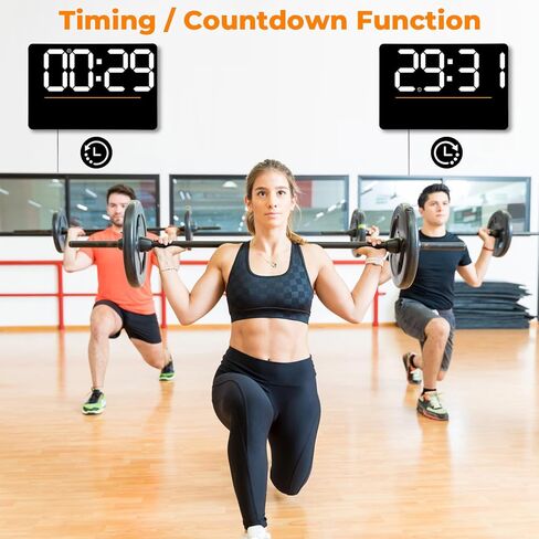 ساعة حائط رقمية كبيرة من SZELAM: DST Date Week درجة الحرارة والرطوبة - 15.6 بوصة منبهات LED لديكور غرفة المعيشة in Kuwait