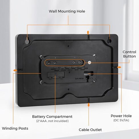ساعة حائط رقمية كبيرة من SZELAM: DST Date Week درجة الحرارة والرطوبة - 15.6 بوصة منبهات LED لديكور غرفة المعيشة in Kuwait