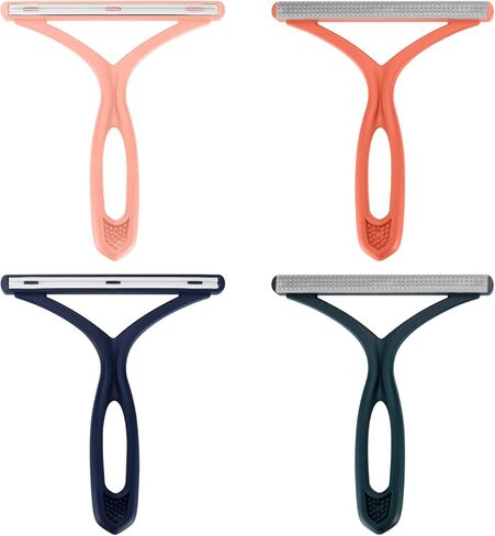 4 Pcs Pet Hair Remover for Couches, Cat and Dog Fur Hair Removal Tool, Reusable Lint Pet Hair Carpet Cleaner Brush Remover Rake Reusable for Clothes/Furniture/Carpet/Rugs/Car Seats/Bedding in Kuwait