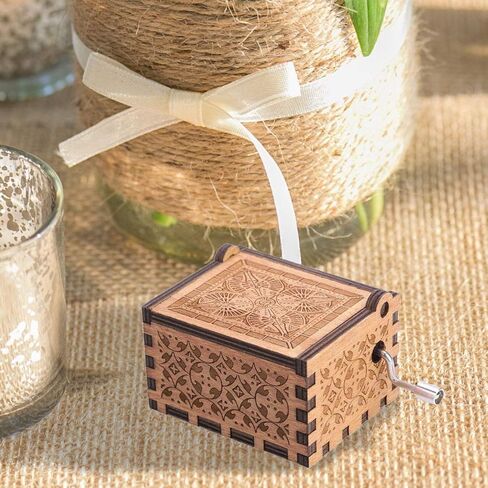 ukebobo Wooden Music Box - You are My Sunshine Music Box, Mail Designed, from Daughter to Mom - 1 Set in Kuwait