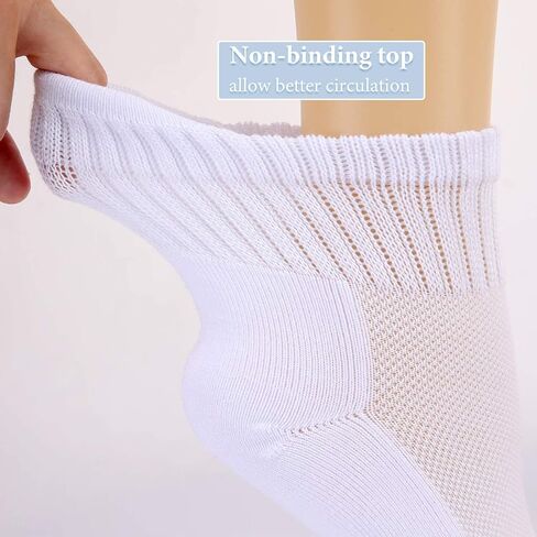 جوارب Athlemo للنساء والرجال من الخيزران لمرضى السكري، 6 أزواج من الكاحل غير مربوط للدورة الدموية بدون خياطة للقدم ذات الرائحة الكريهة in Kuwait