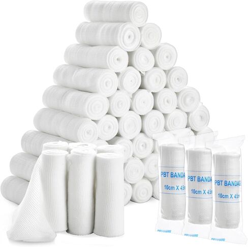 48 Pack 4 Inch Gauze Bandage Roll, Rolled Gauze Wrap (2.6 Yards) in Saudi Arabia