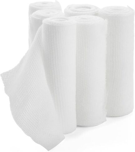 48 Pack 4 Inch Gauze Bandage Roll, Rolled Gauze Wrap (2.6 Yards) in Saudi Arabia