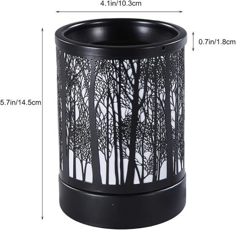 WAEKIYTL Fragrance Wax Melts Warmer Electric Candle Essential Oil Burner with 2 pcs 25W Bulbs,Hollowed-Out Electric Wax Warmer Night Lamp for Home Office Decor & Gifts in Kuwait