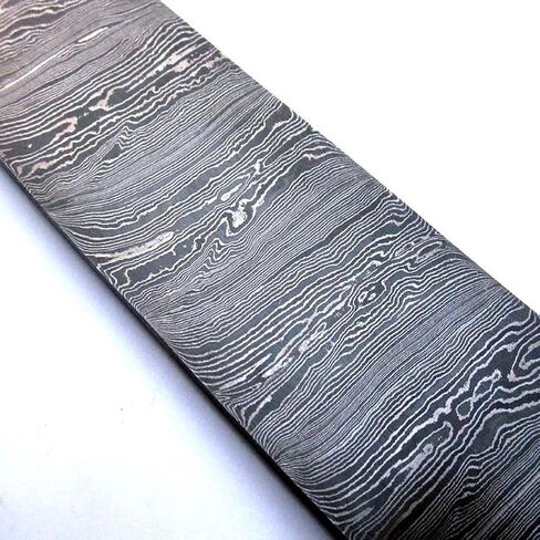 PAL 2000 KNIVES Handmade Damascus Steel Bar - Custom Damascus Steel Billet - Blank Blade - Blade Pattern - 15" x 3" x 2mm - in Saudi Arabia