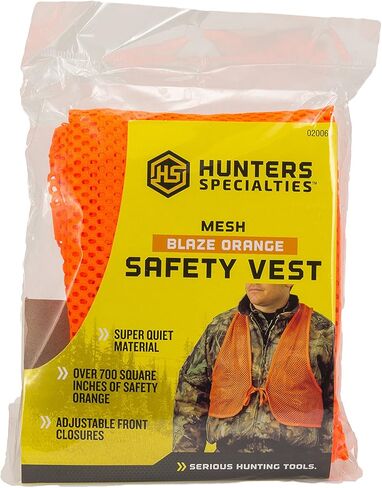 Hunters Specialties Safety Vest, Blaze Orange, One Size in Saudi Arabia