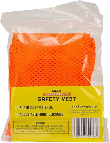 Hunters Specialties Safety Vest, Blaze Orange, One Size in Saudi Arabia