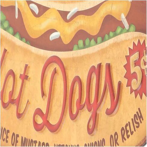 استمتع بعلامة البرجر المعدنية المنقوشة - لافتة Vintage Diner Burgers للمطبخ أو كهف الرجال - الأفضل في المدينة in Kuwait