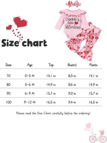 بدلة عيد الحب الأولى لحديثي الولادة + سروال مكشكش من الأسفل + عصابة رأس مجموعة ملابس عيد الحب in Kuwait