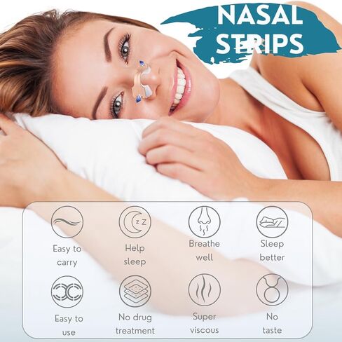 Orapink Nasal Strips|Extra Strength|Nasal Congestion Relief|Help Stop Snoring|Snoring Solutions|Anti-Snoring Device|Large in Kuwait