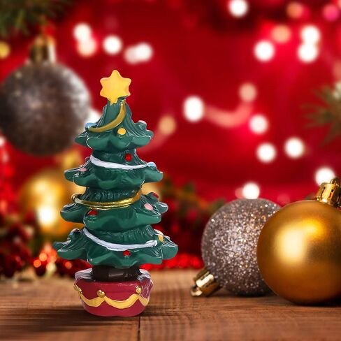 ديكور حوض السمك شجرة عيد الميلاد بالايكو، حلية عيد الميلاد الصغيرة الراتينج للحرف اليدوية، سطح المكتب ديكور عيد الميلاد تانك السمك ديكور عيد الميلاد in Saudi Arabia