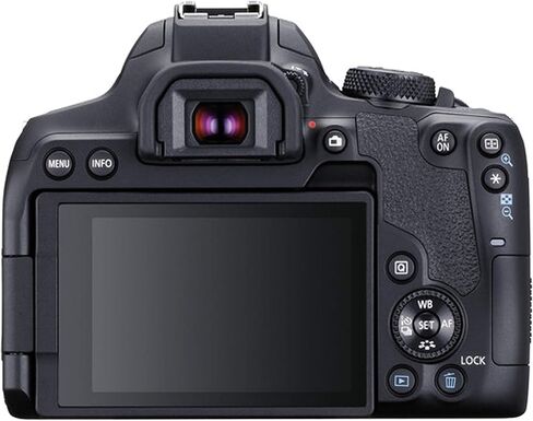 كاميرا Canon EOS Rebel T8i DSLR مع عدسة تكبير STM مقاس 18-55 مم F/4-5.6 STM + عدسة STM مقاس 55-250 مم f/4-5.6 + بطاقات ذاكرة سعة 64 جيجابايت، وحزمة صور احترافية (42 قطعة) in Saudi Arabia